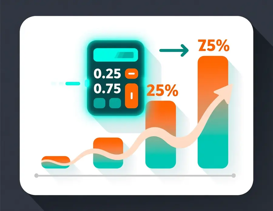 Infografía educativa mostrando la conversión de cuotas decimales a probabilidad implícita con calculadora y porcentajes