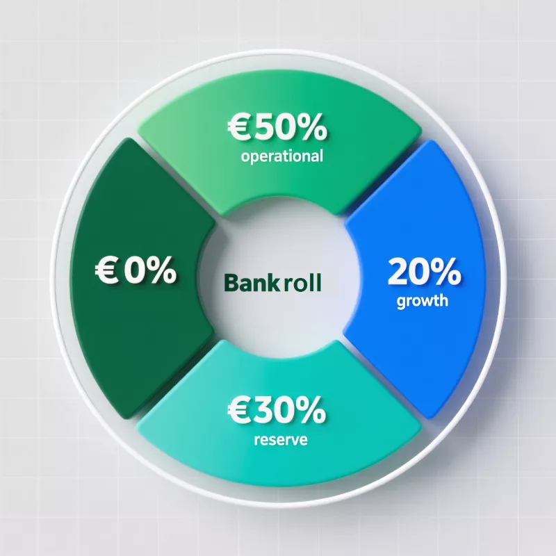 Diagrama circular distribución óptima del bankroll