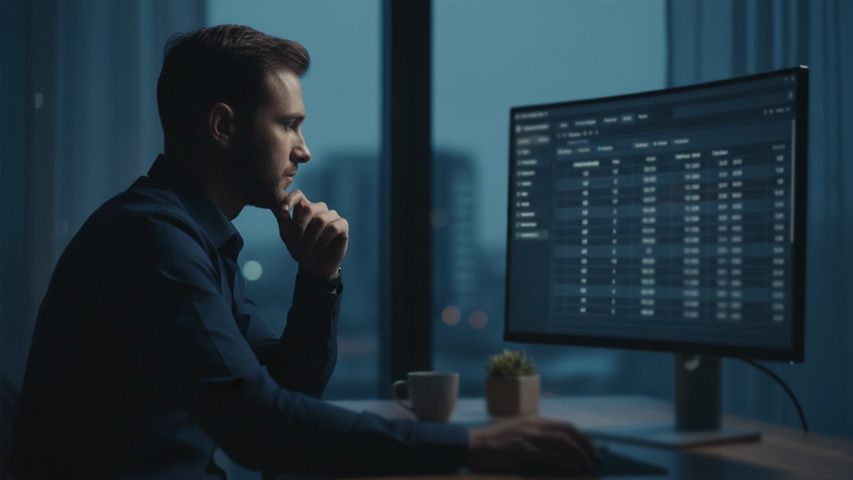 Apostador profesional analizando líneas de hándicap en pantalla